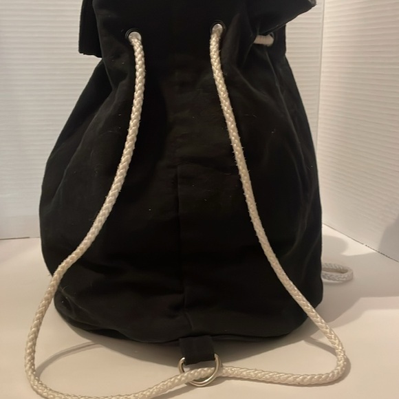 CHANEL Canvas Drawstring Shoulder Backpack/Cosmetic Bag - Picture 7 of 8